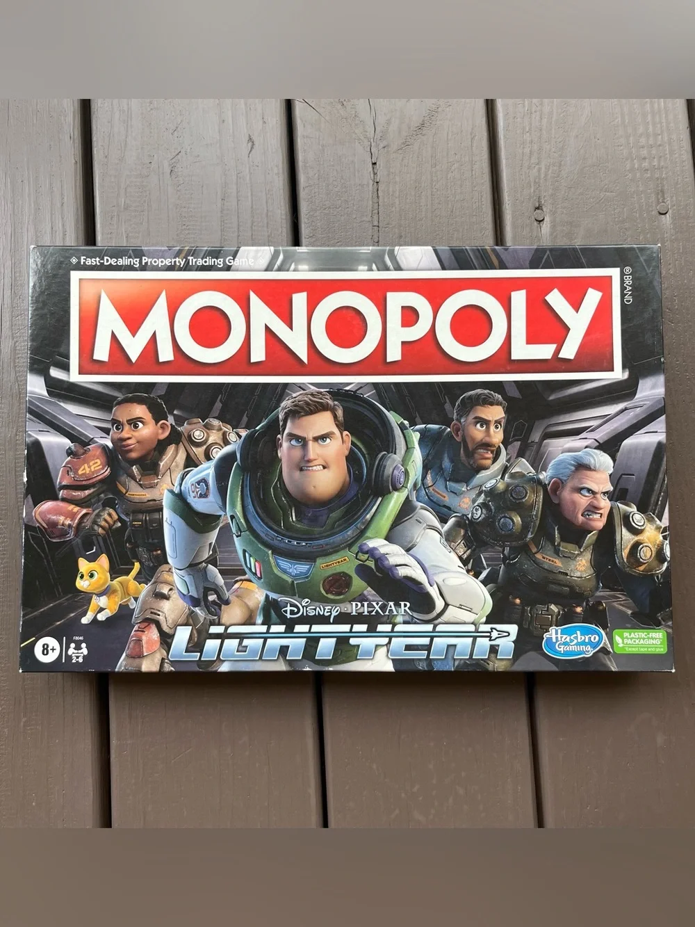 Disney Buzz Lightyear 2022 Hasbro Monopoly Board Game Toy Story Cat Icon New