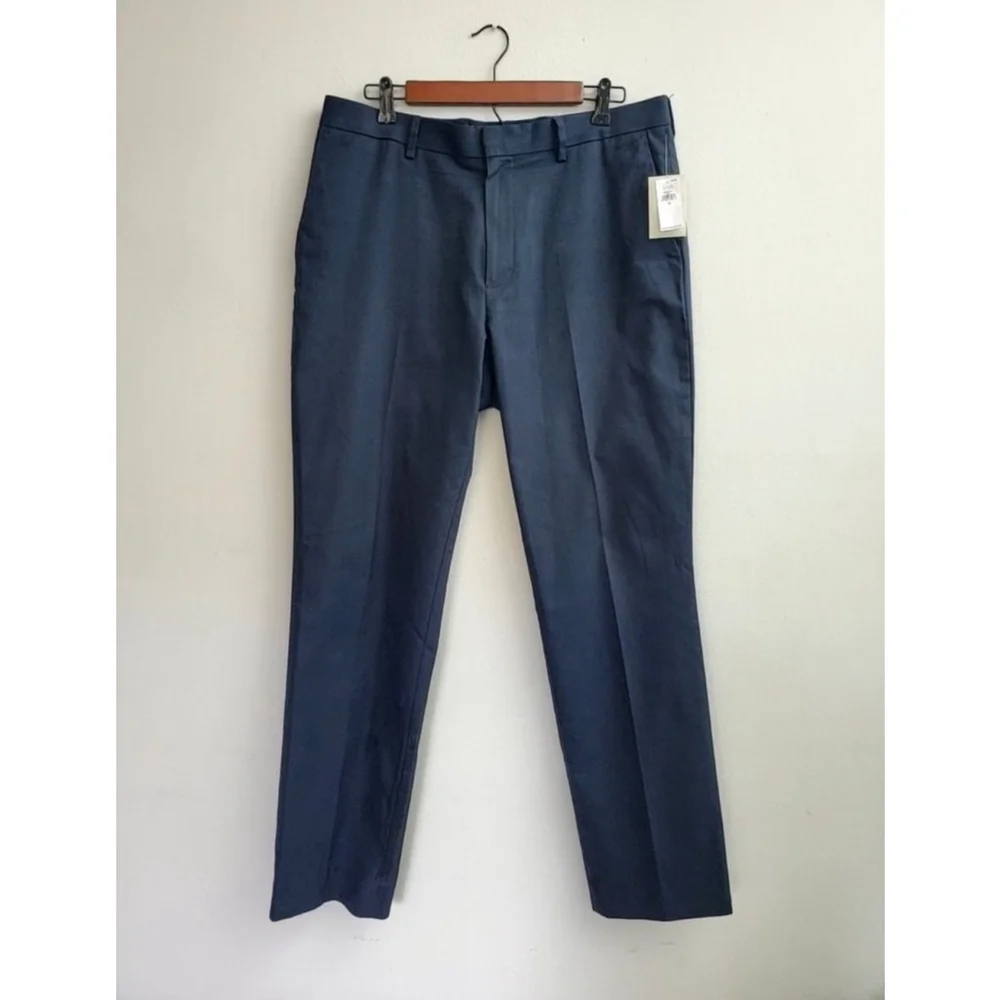 Men's Banana Republic Navy Standard Fit Dress Pants Waist 33 Navy Blue NWT