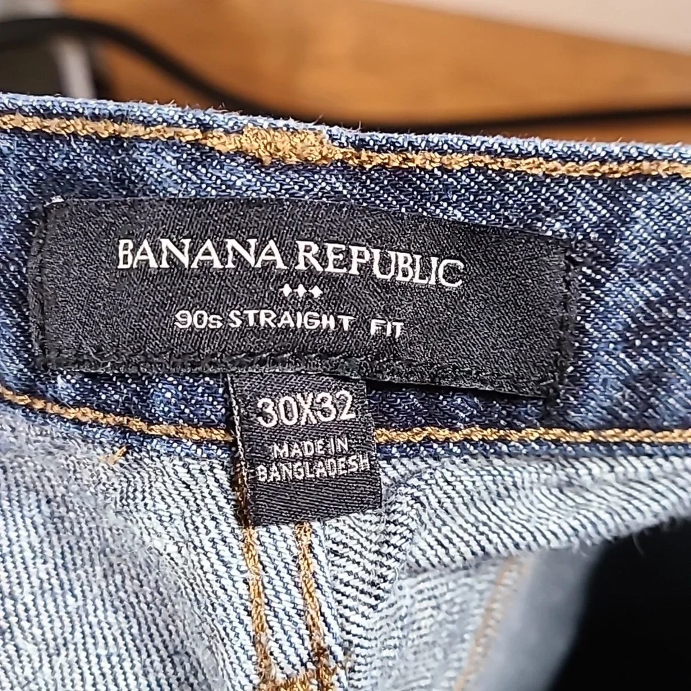 Banana‎ Republic Hemp Cotton 90s Straight Fit Mens Jeans 30x32(29x29)