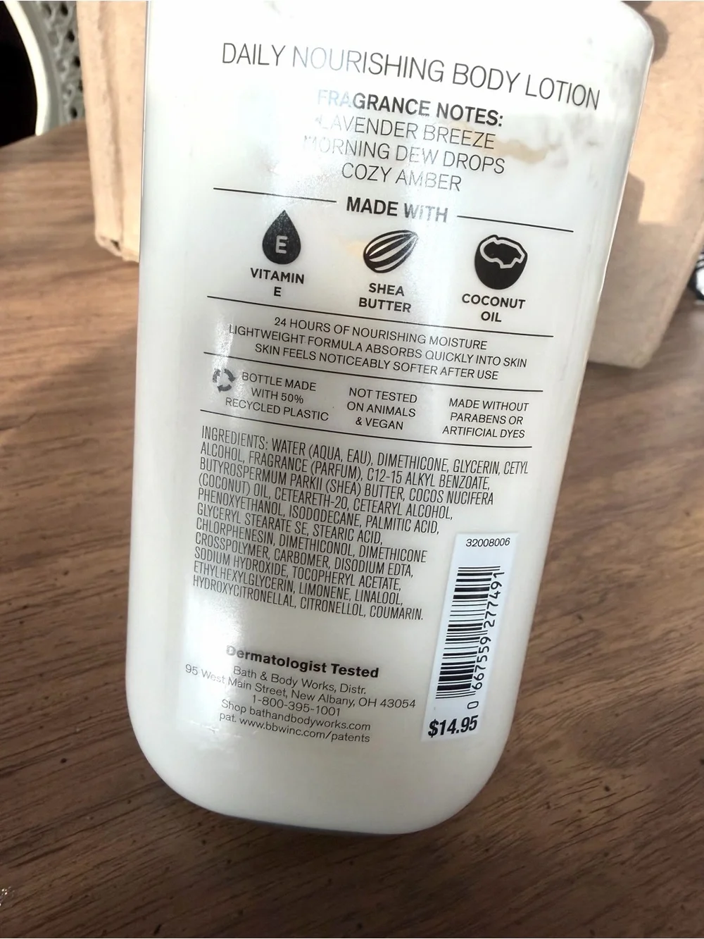 $ Sale Bath & Body Works Cloud Nine Nourishing Body Lotion - lavender & Amber