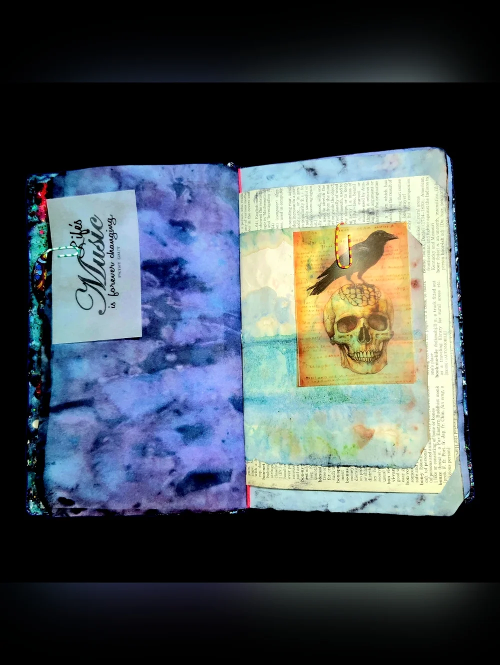Grateful Dead Music Inspired Junk Journal Handmade Vintage Creative Notebook