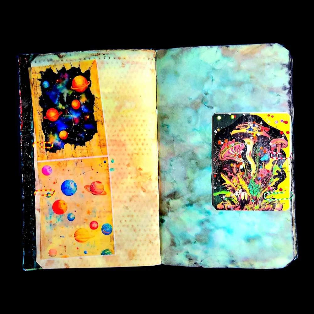 The Doors  Music Inspired Junk Journal Handmade Vintage Retro Creative Notebook