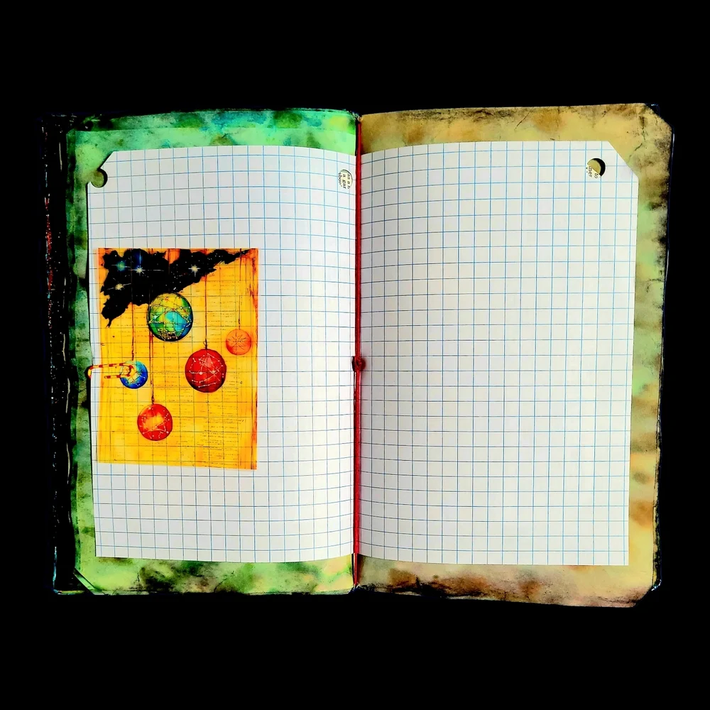 The Doors  Music Inspired Junk Journal Handmade Vintage Retro Creative Notebook