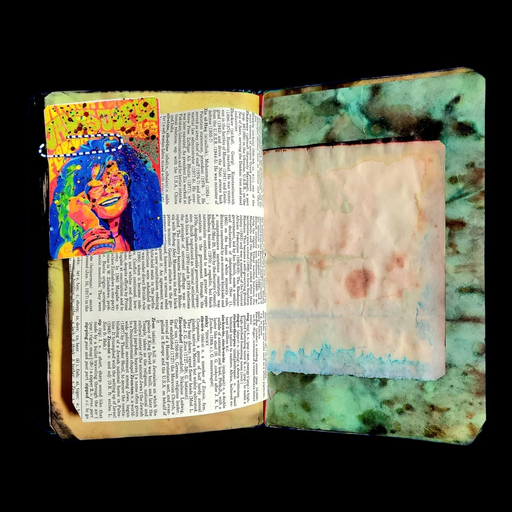 The Doors  Music Inspired Junk Journal Handmade Vintage Retro Creative Notebook