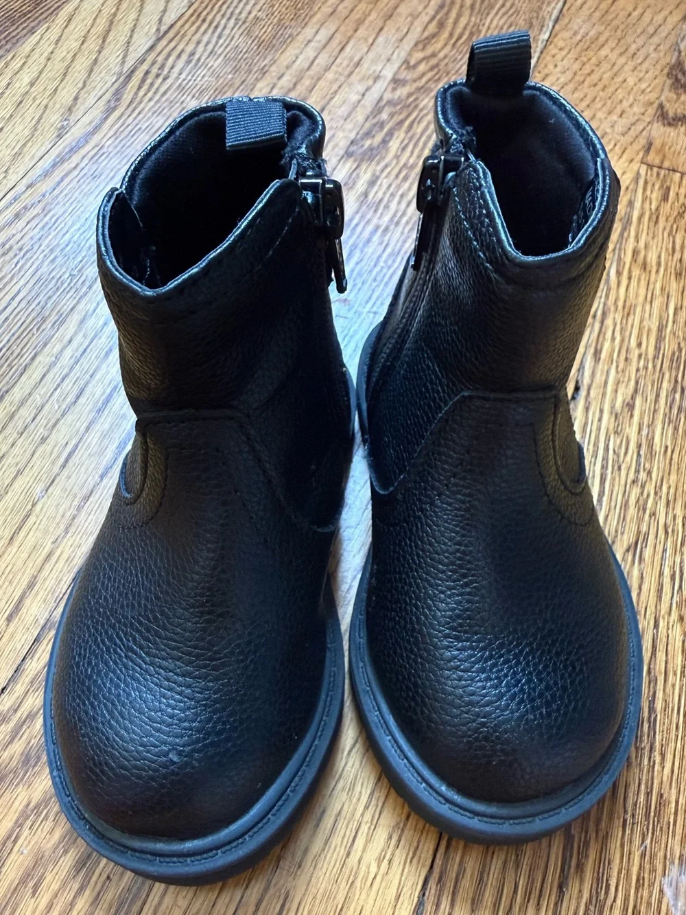 Baby Gap Girls Black Moto Biker Boots Side Zip Size 5 Toddler