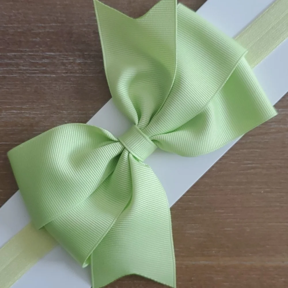 NWT Boutique Hairbow Headband Lime