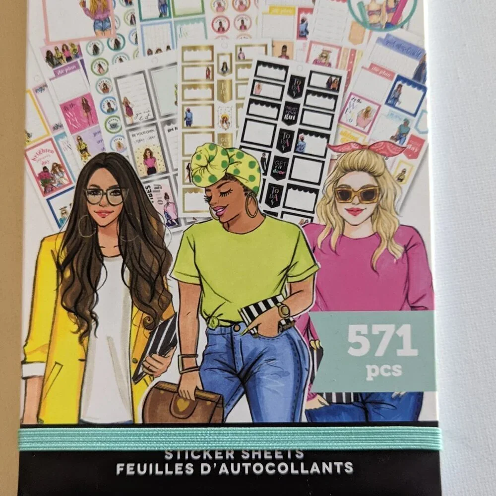 NWT Happy Planner Rong Rong 'Everyday' 571 pcs Sticker Book Classic Fashion NEW