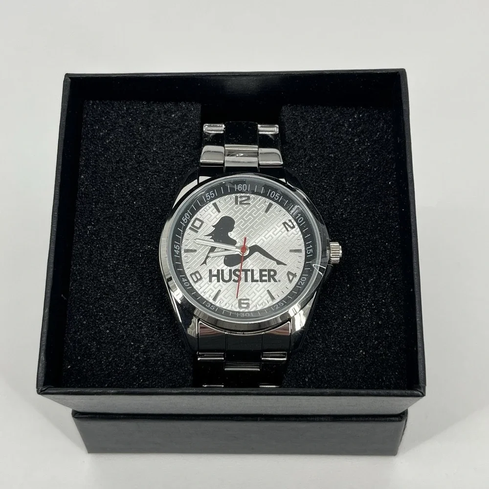 Game Time Men's Silver Hustler Watch TXT Series‎ Sitting Lady Logo New