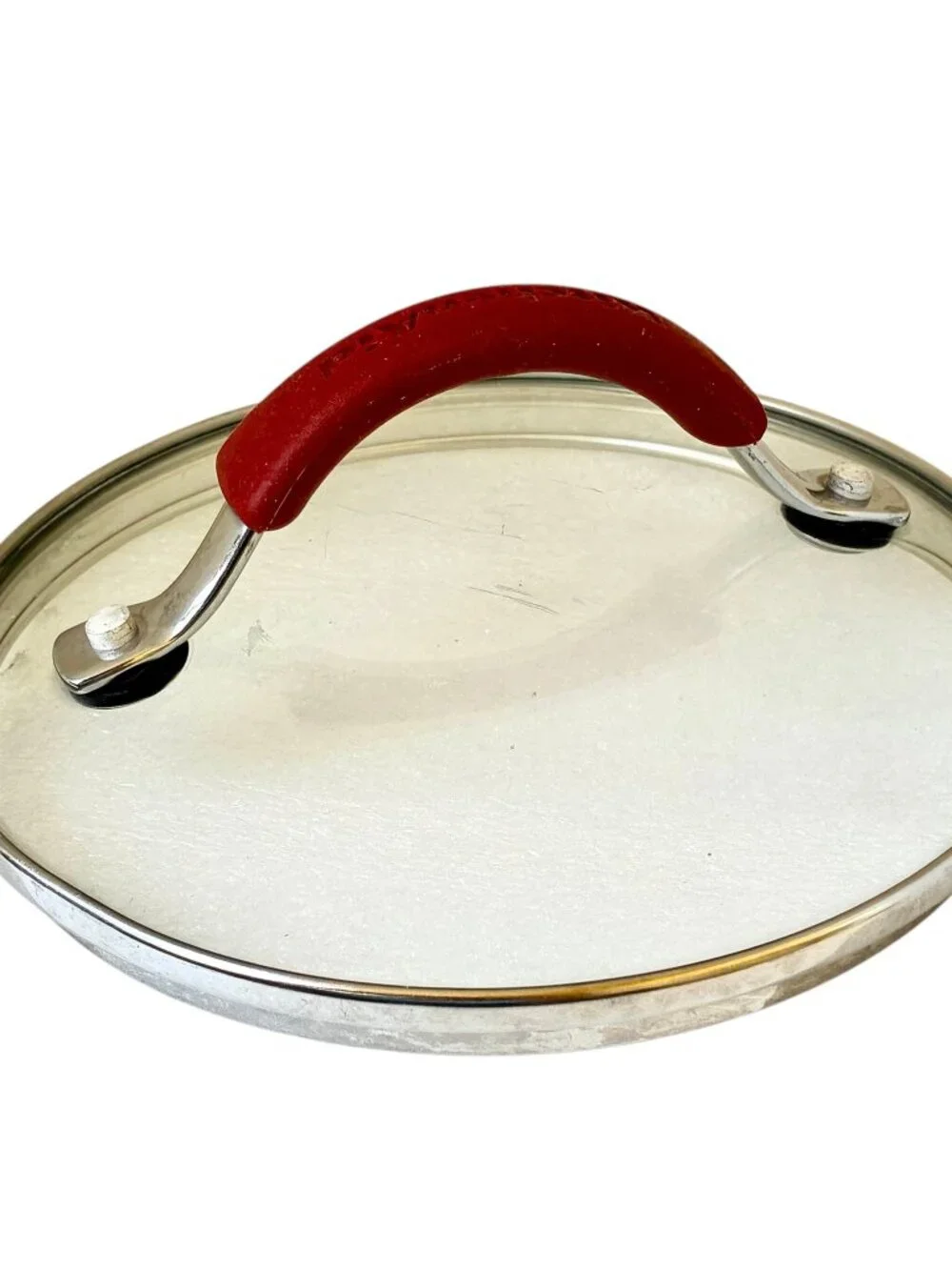 KitchenAid Brand Glass Pot LID ONLY Red Handle Replacement 6 1/8