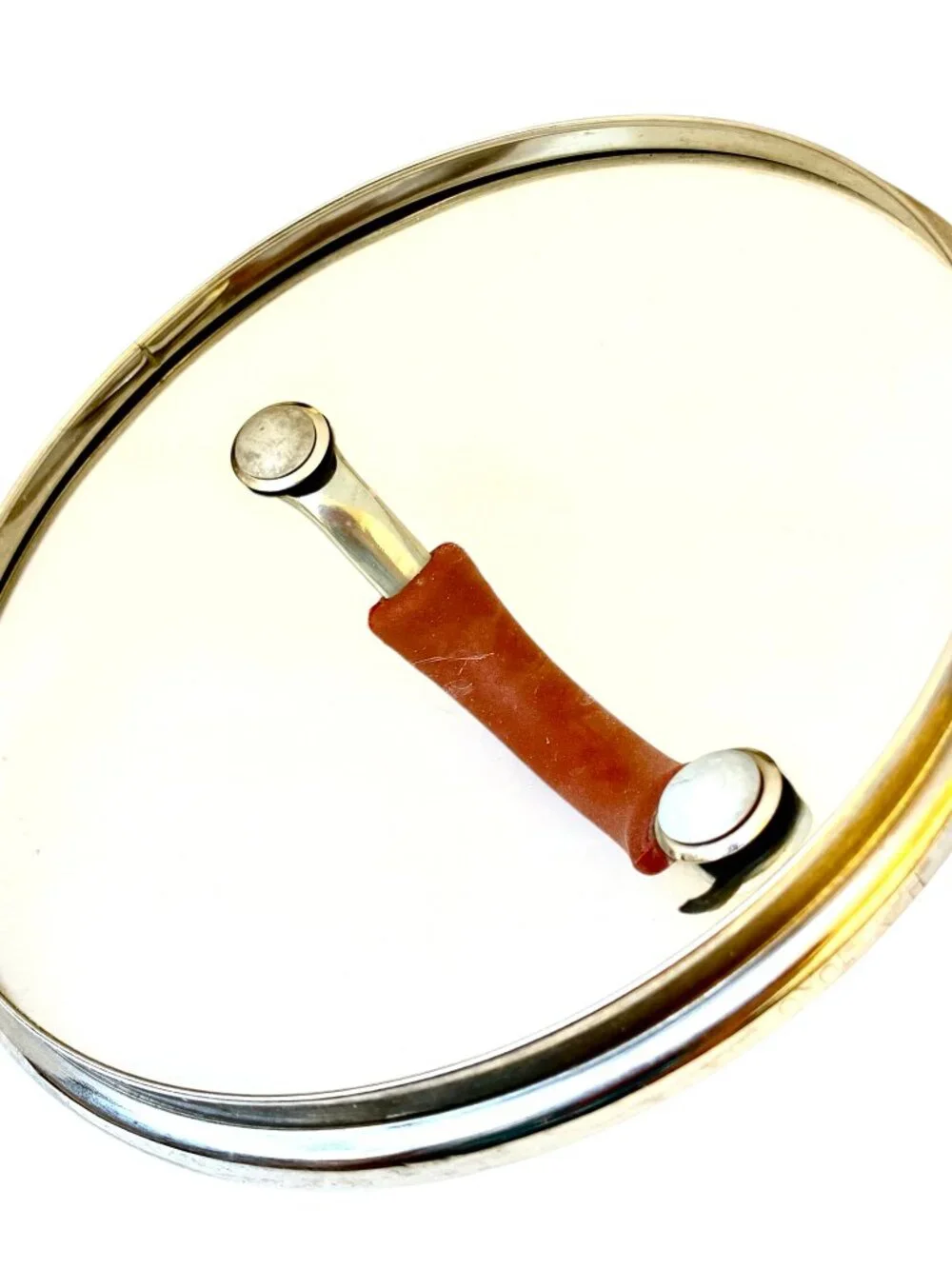 KitchenAid Brand Glass Pot LID ONLY Red Handle Replacement 6 1/8
