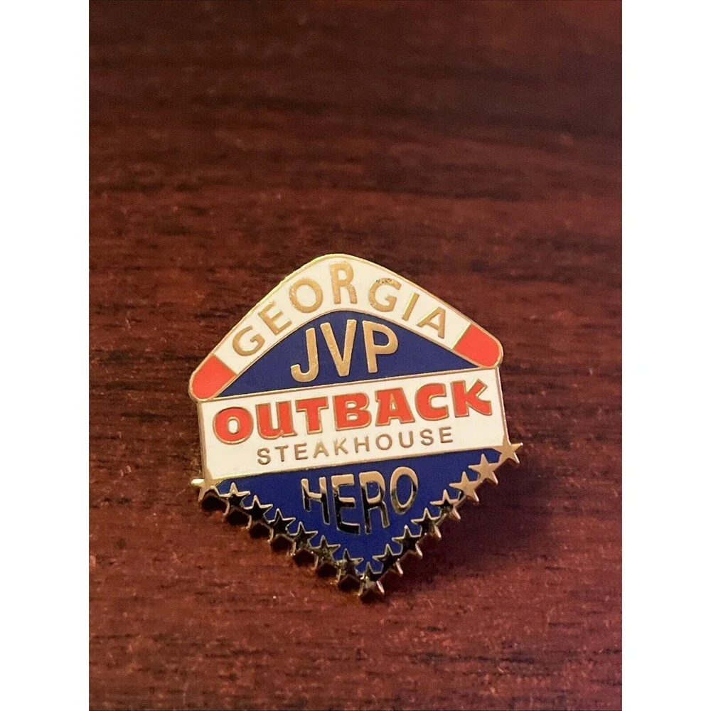 Outback Steakhouse Georgia JVP‎ Hero Lapel Hat Pin