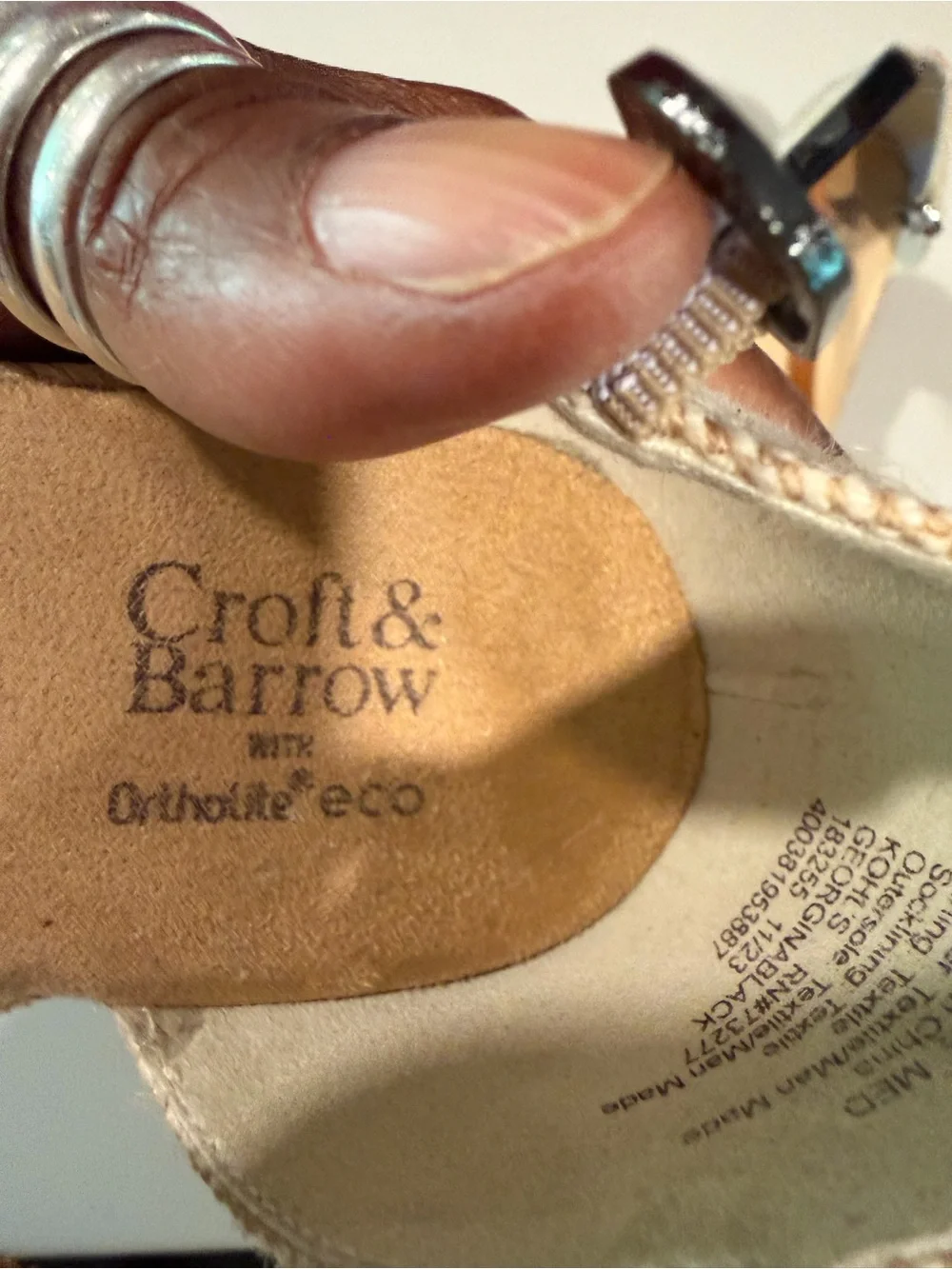 croft & barrow classic espadrille