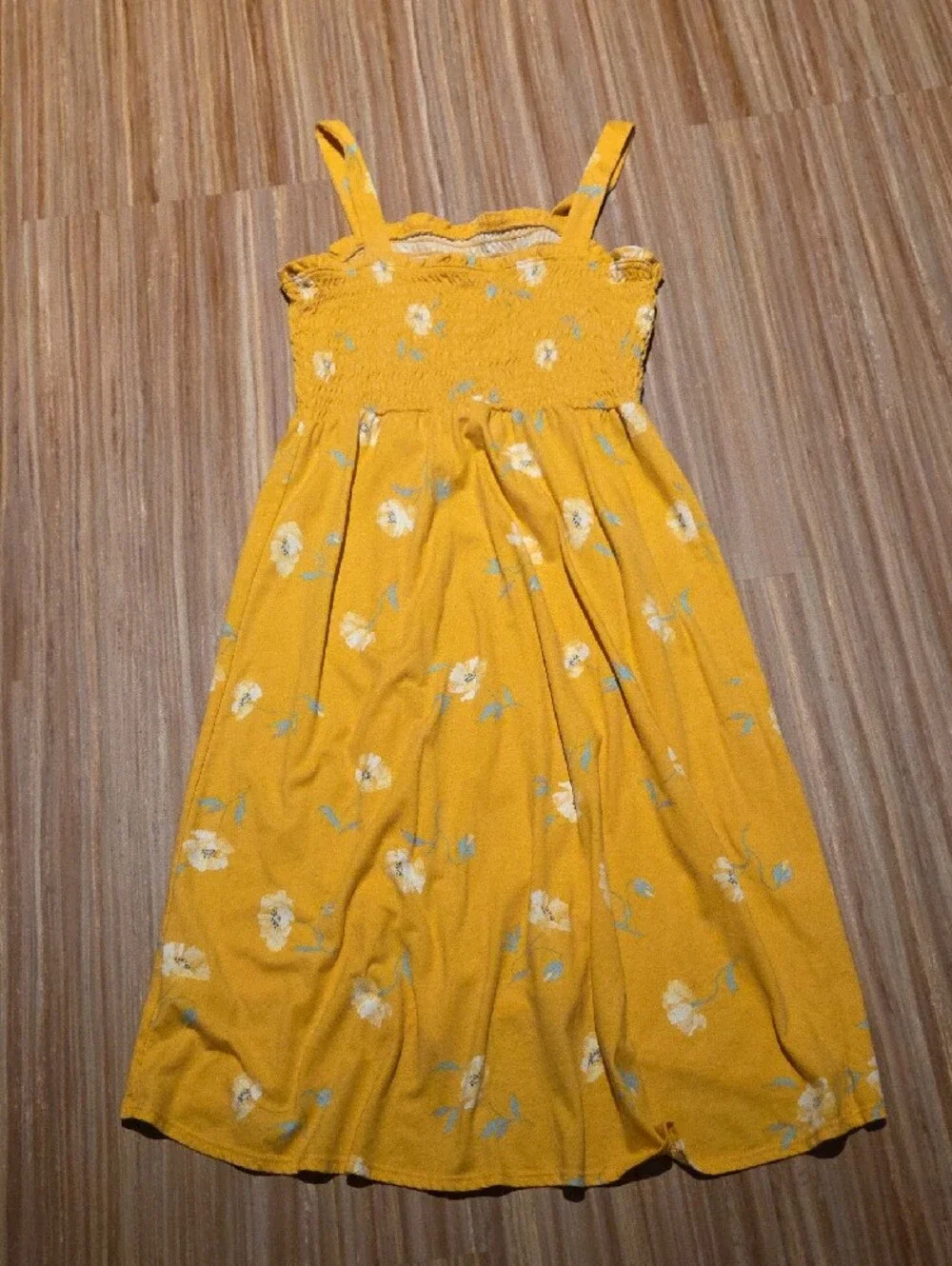OshKosh B'gosh Yellow Floral Smocked Sundress