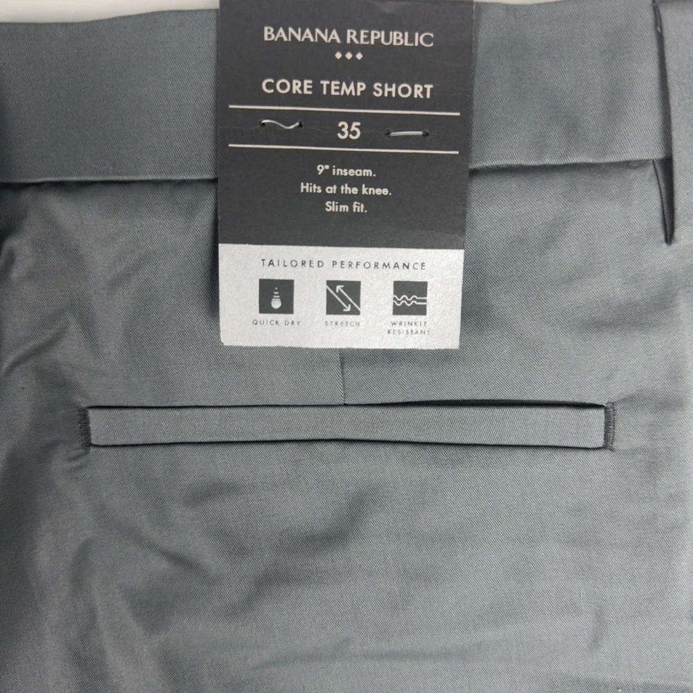BANANA REPUBLIC Temp Regulating Gray Shorts NWT
