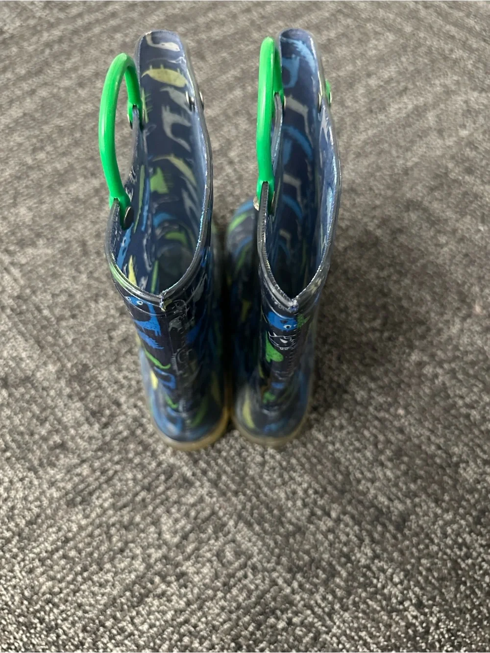 Children's Sz 6 Dinosaur Cartoon Waterproof & Slip-resistant Rain Boots