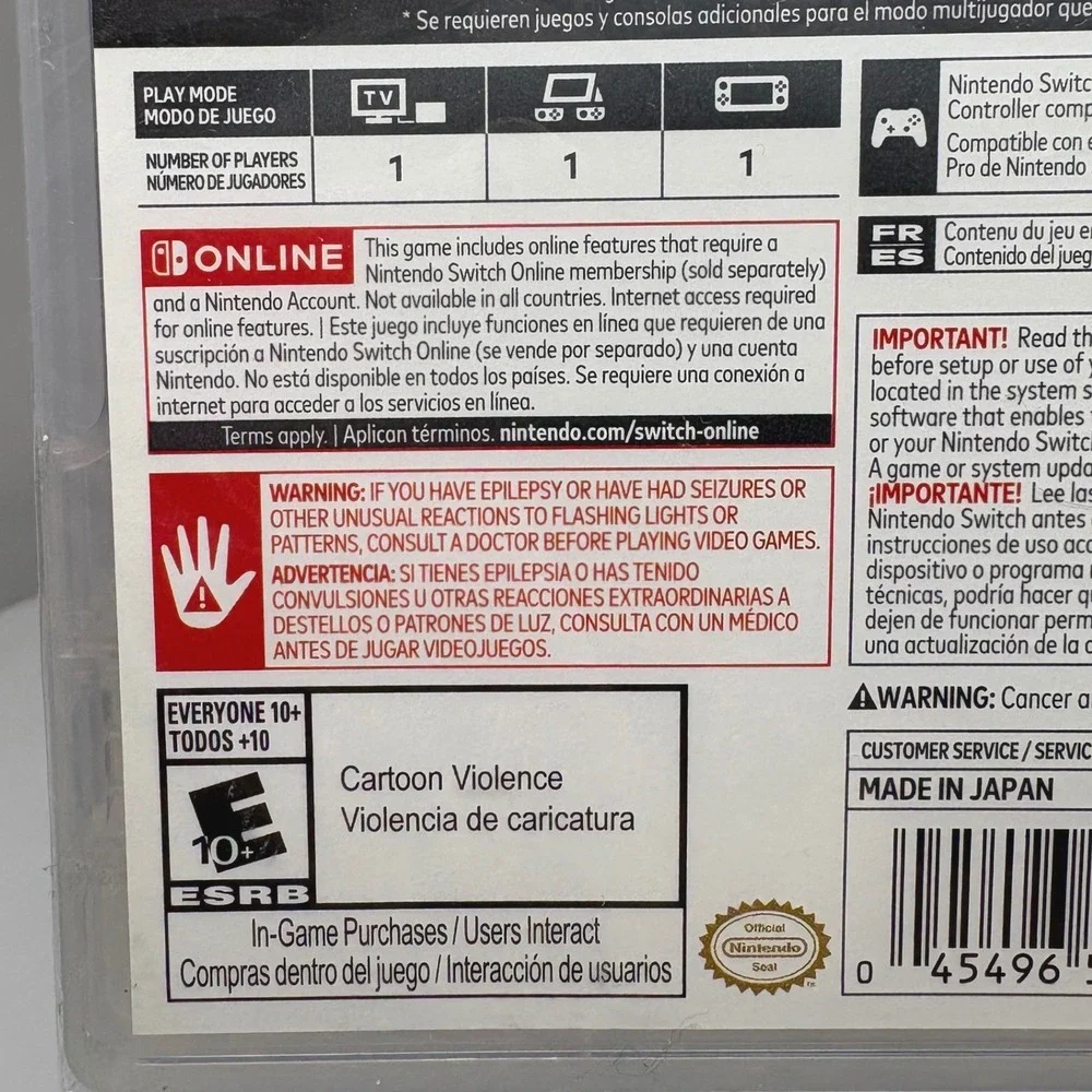 Splatoon 3 Nintendo Switch Game New Sealed USA Action Shooter 2022