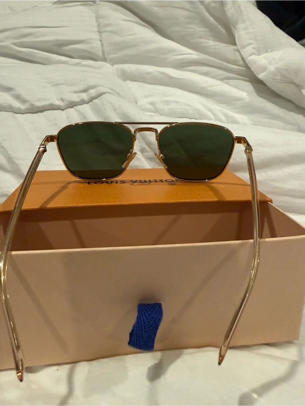 Louis Vuitton green ribbon