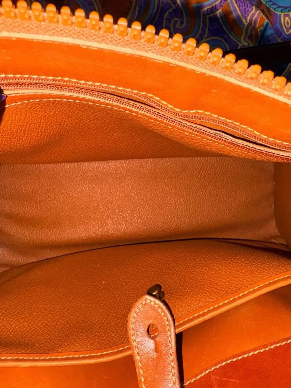 Vintage Dooney & Bourke All Weather Leather Satchel Black and Tan