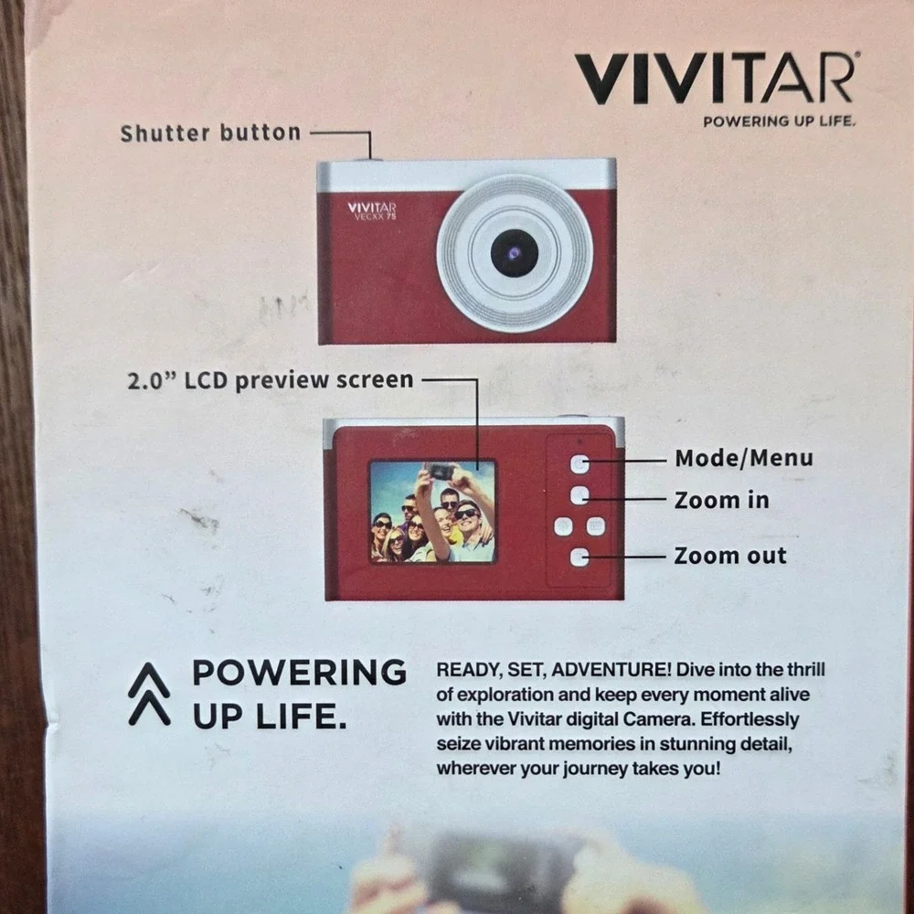 Vivitar rechargeable digital