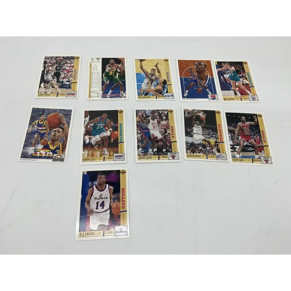 Vintage Upper Deck NBA‎ Basketball Cards Lot 11 Horace Grant Bulls Gill Polynice