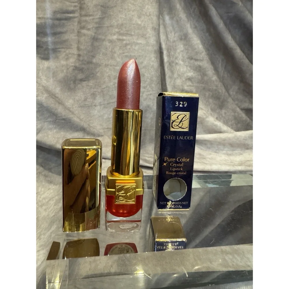 ESTEE LAUDER‎ * CHERRY BLAST# 329 PURE COLOR CRYSTAL LIPSTICK NIB Discountiued