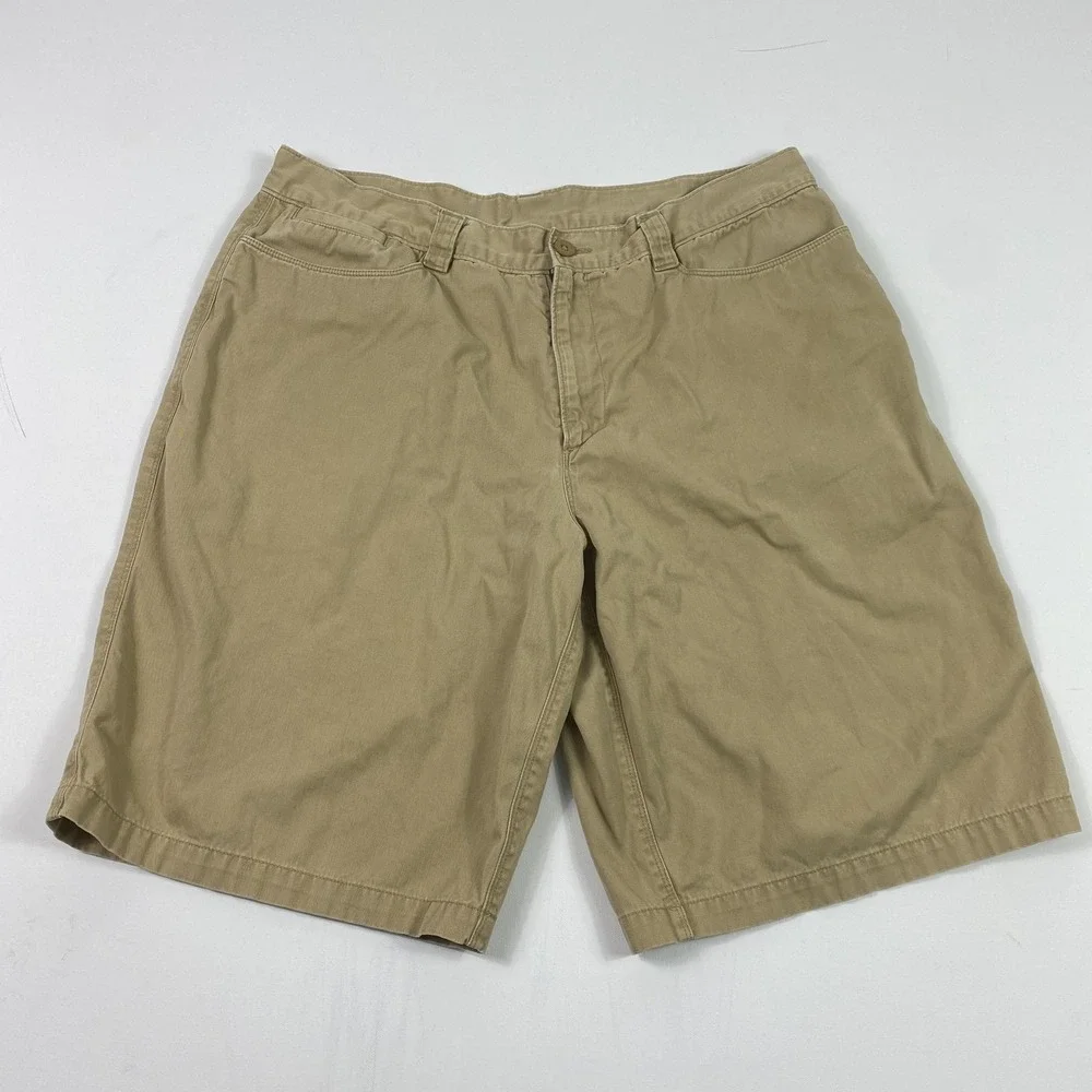 The North Face Shorts Mens‎ 38 Khaki Chino Twill Zip Fly Flat Front Outdoors