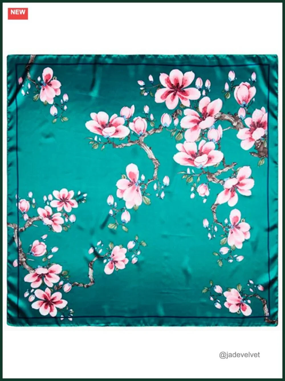 Silk Feel Satin Head Scarf for Women, 35x35 Square Bandana, Hair Wrap & Neck
