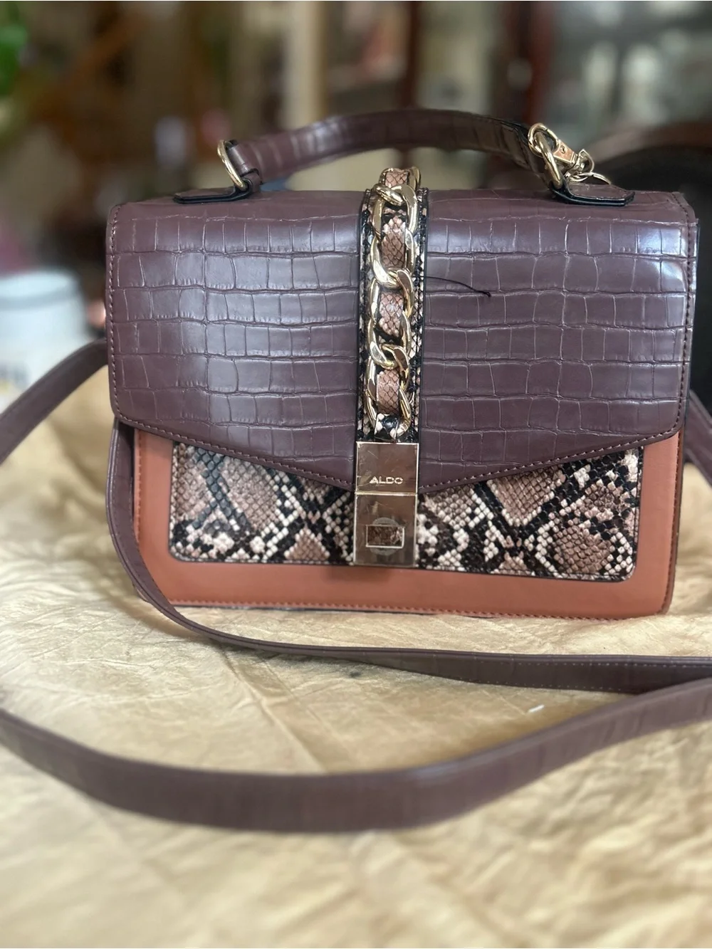 Aldo structured satchel