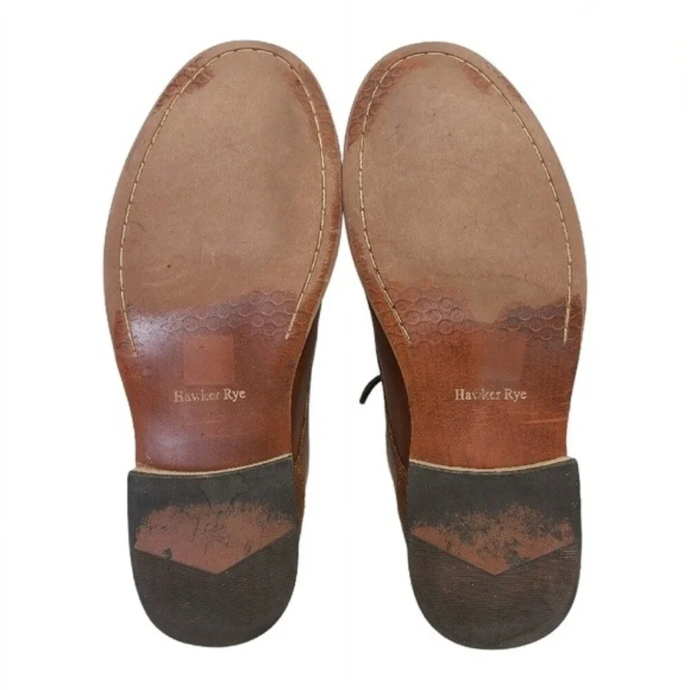 Hawker Rye Porewia Speed Lace Derby Brown Mens Dress Shoe 11