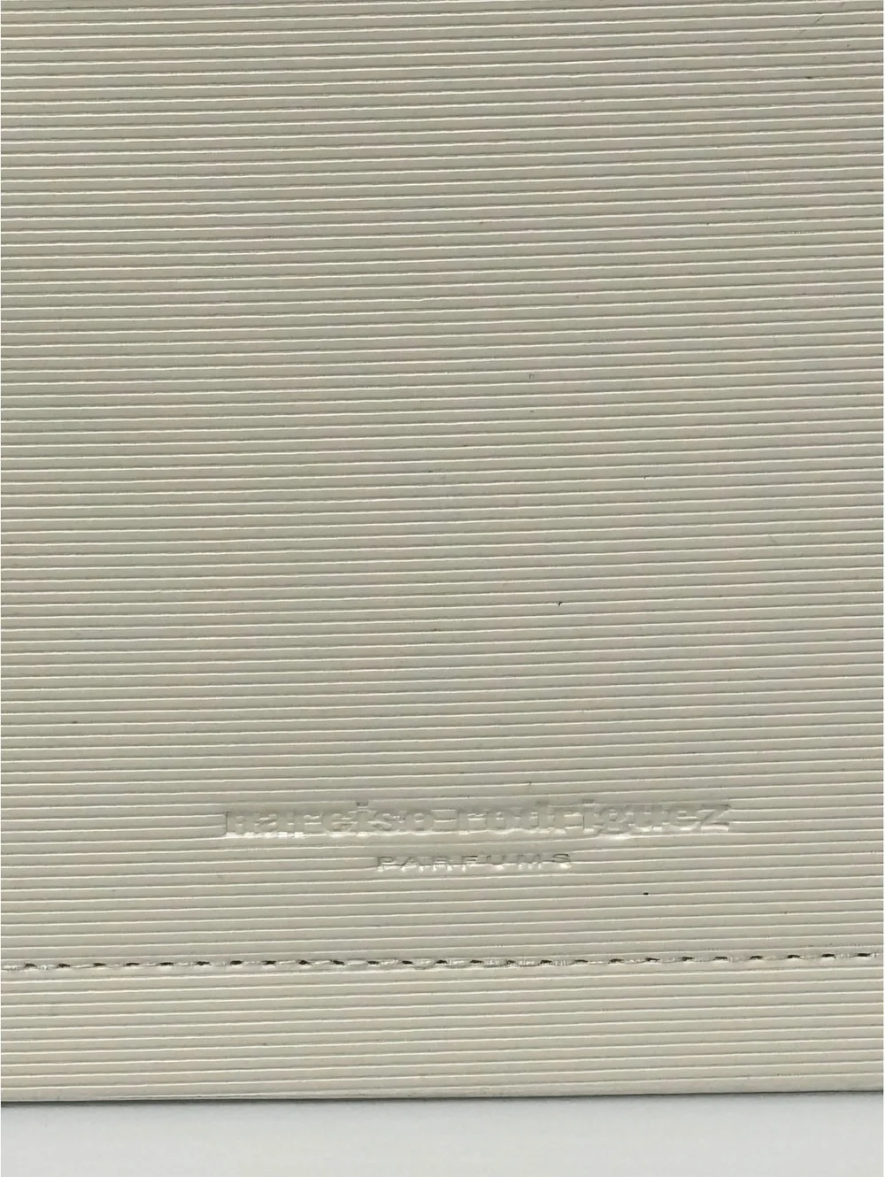 Narciso Rodriguez White Textured Leather Zip Pouch Clutch