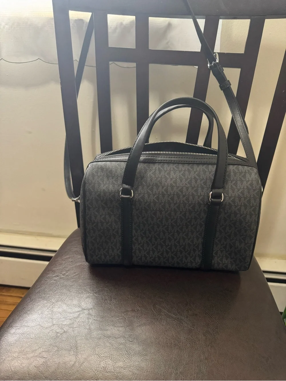 Michael Kors structured duffel