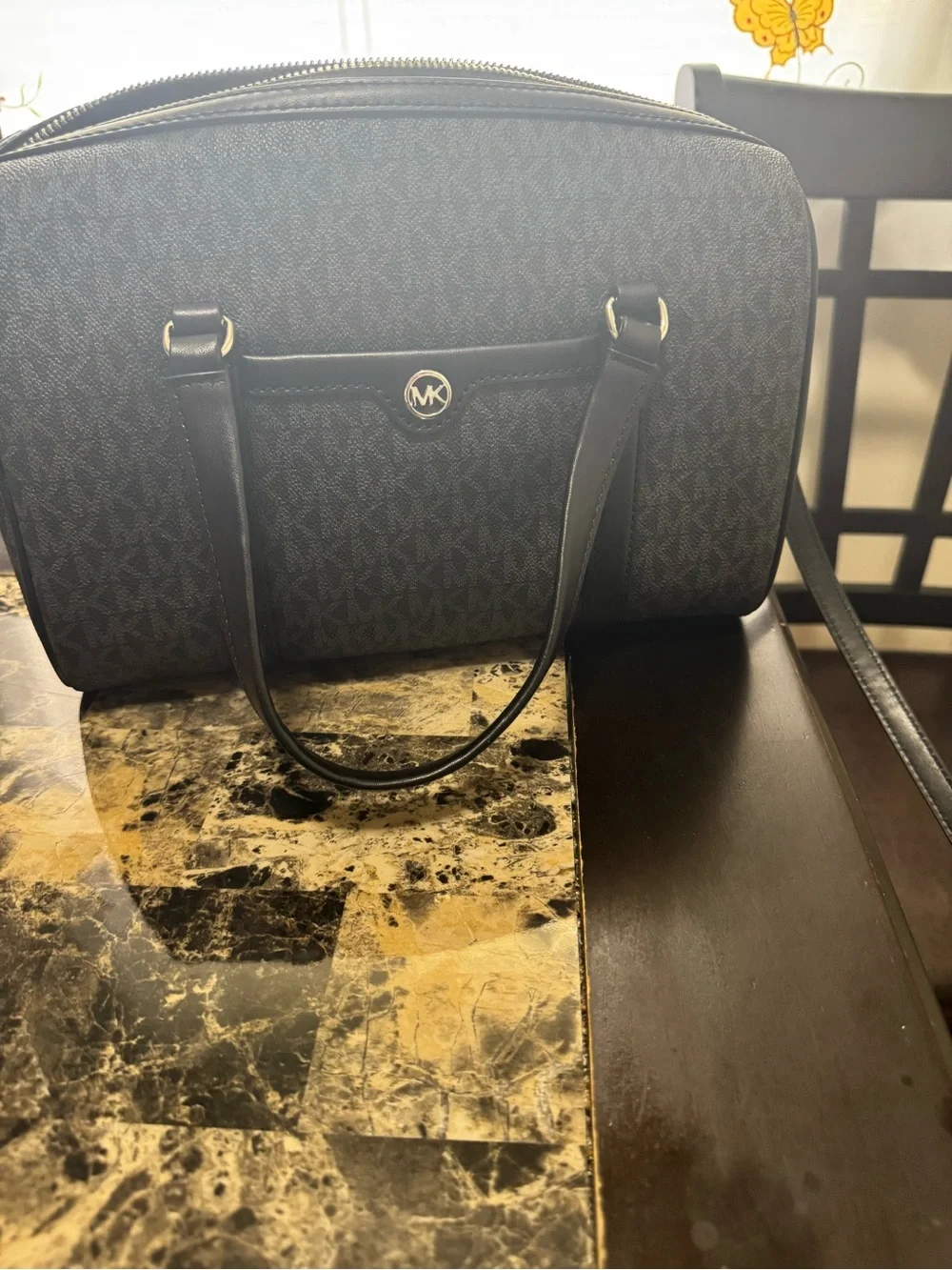 Michael Kors structured duffel