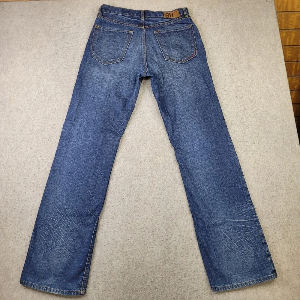 Vintage Banana Republic Straight Leg 078 Mens 31x34 Blue Y2K Baggy Denim