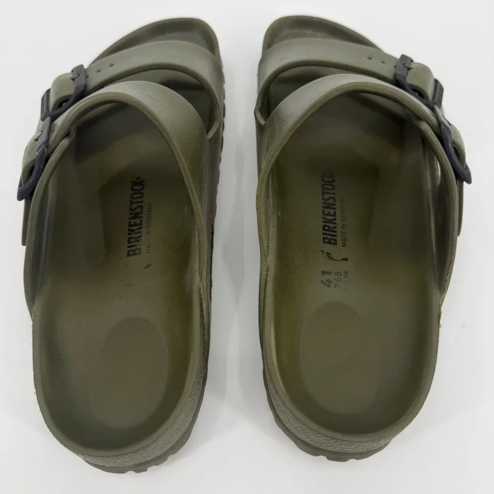 Birkenstock Arizona EVA Sandals Khaki Green Mens 8 Womens 10 EU 41 Slides