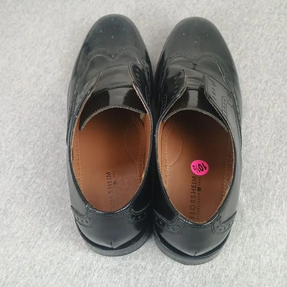 Florsheim Brookside‎ Wingtip Oxford Men's 10.5 Genuine Leather Sleek Dress Shoe