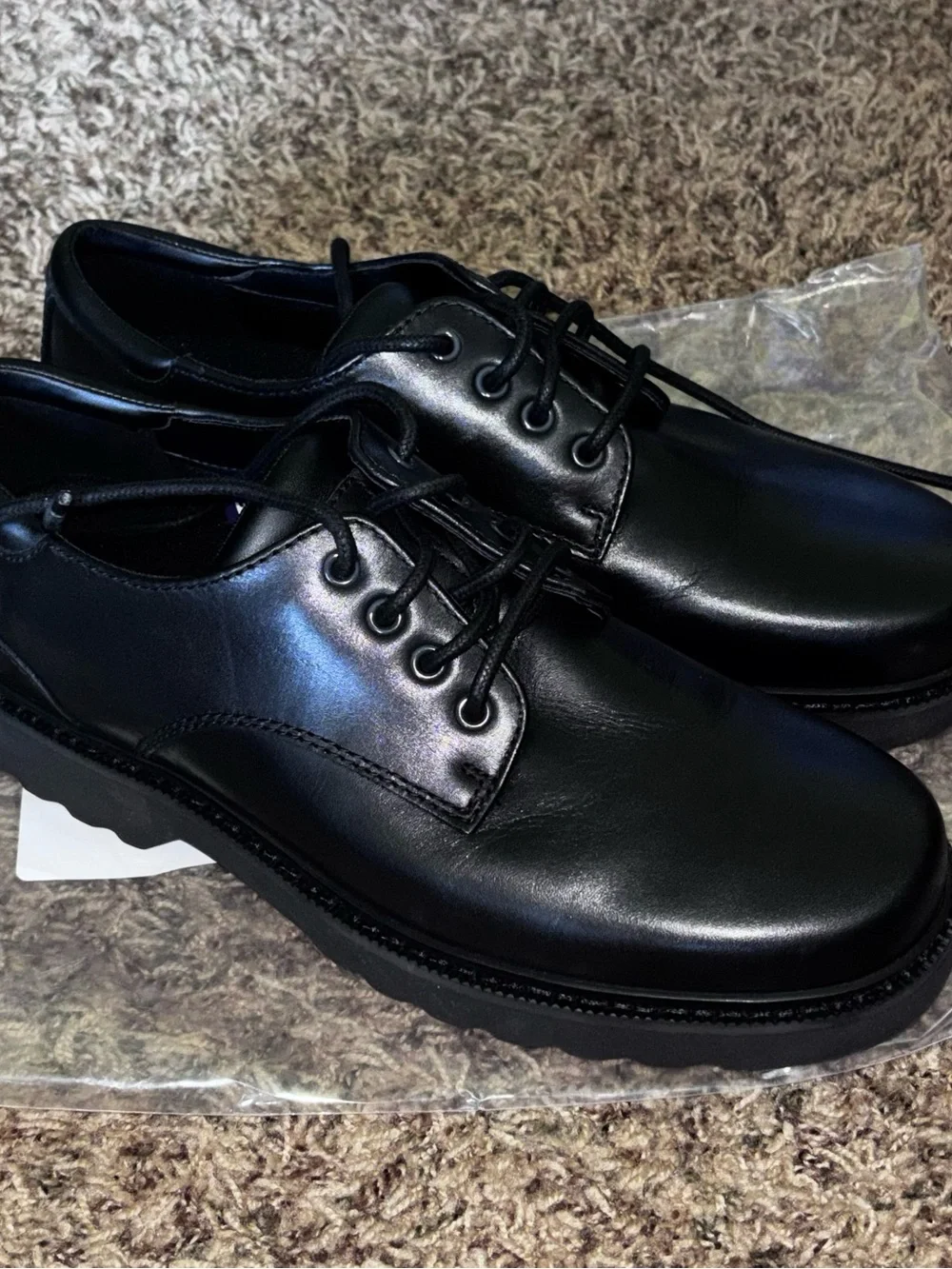 Rockport Northfield Dress Shoes Mens Black Lace-Up Waterproof Oxford Size 8.5