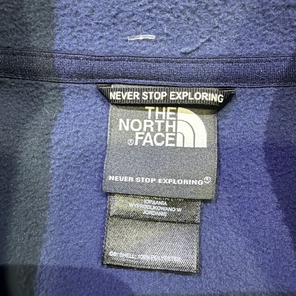 North Face Men's XL Blue Quarter Zip Fleece Pullover 00171