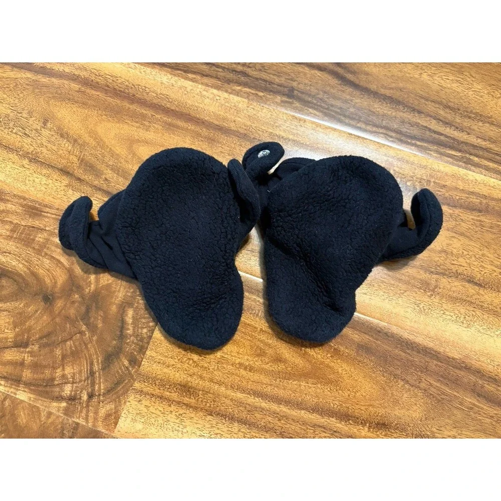 Zutano Fleece Gripper Bootie. Black, Size 12M