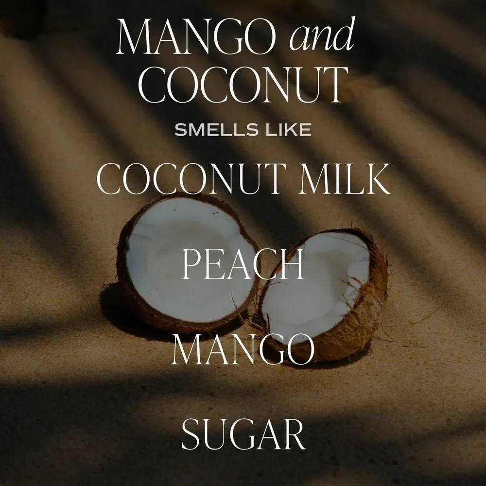 Sweet Water Decor Candle 11oz Mango + Coconut Scent Soy Jar Made in USA