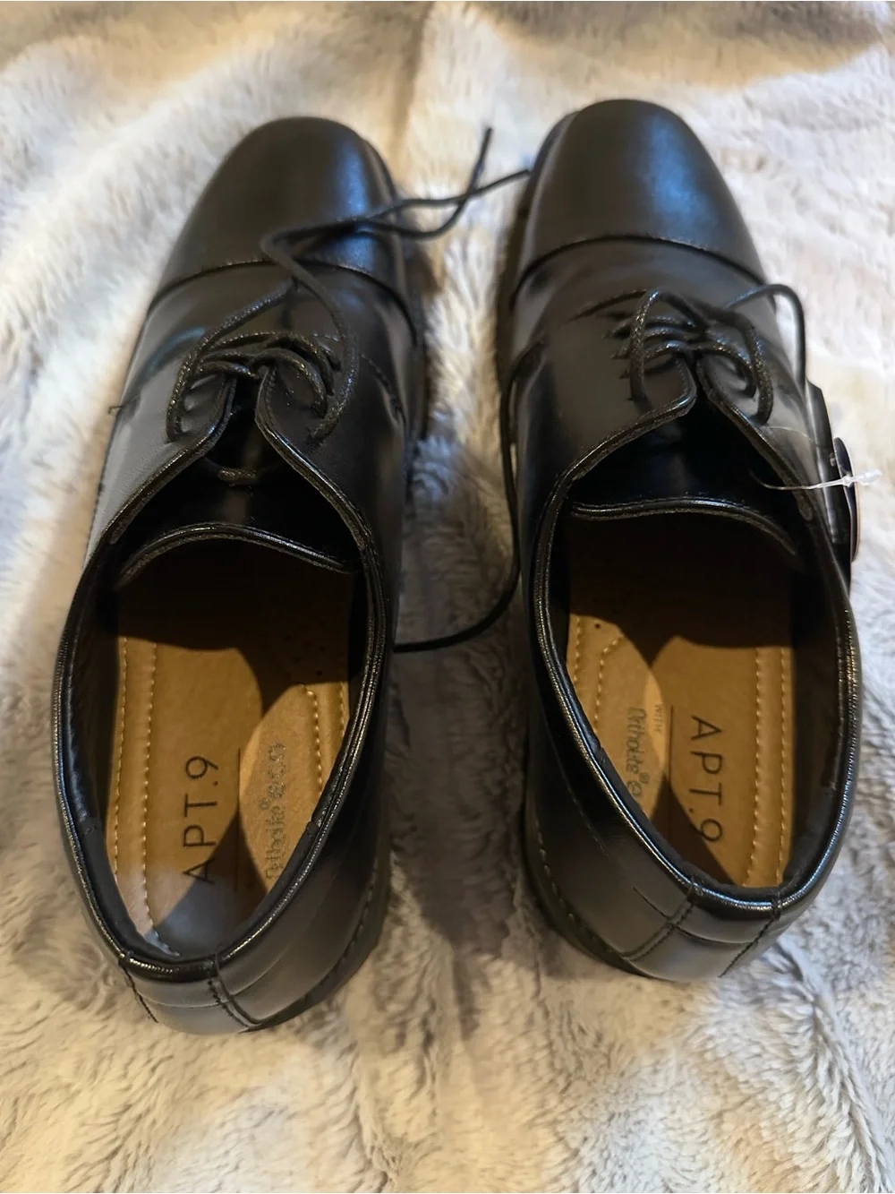 Apt. 9 Denver Black Men’s Cap-Toe Lace-Up Dress Shoes Size 8 NWT Formal Wear