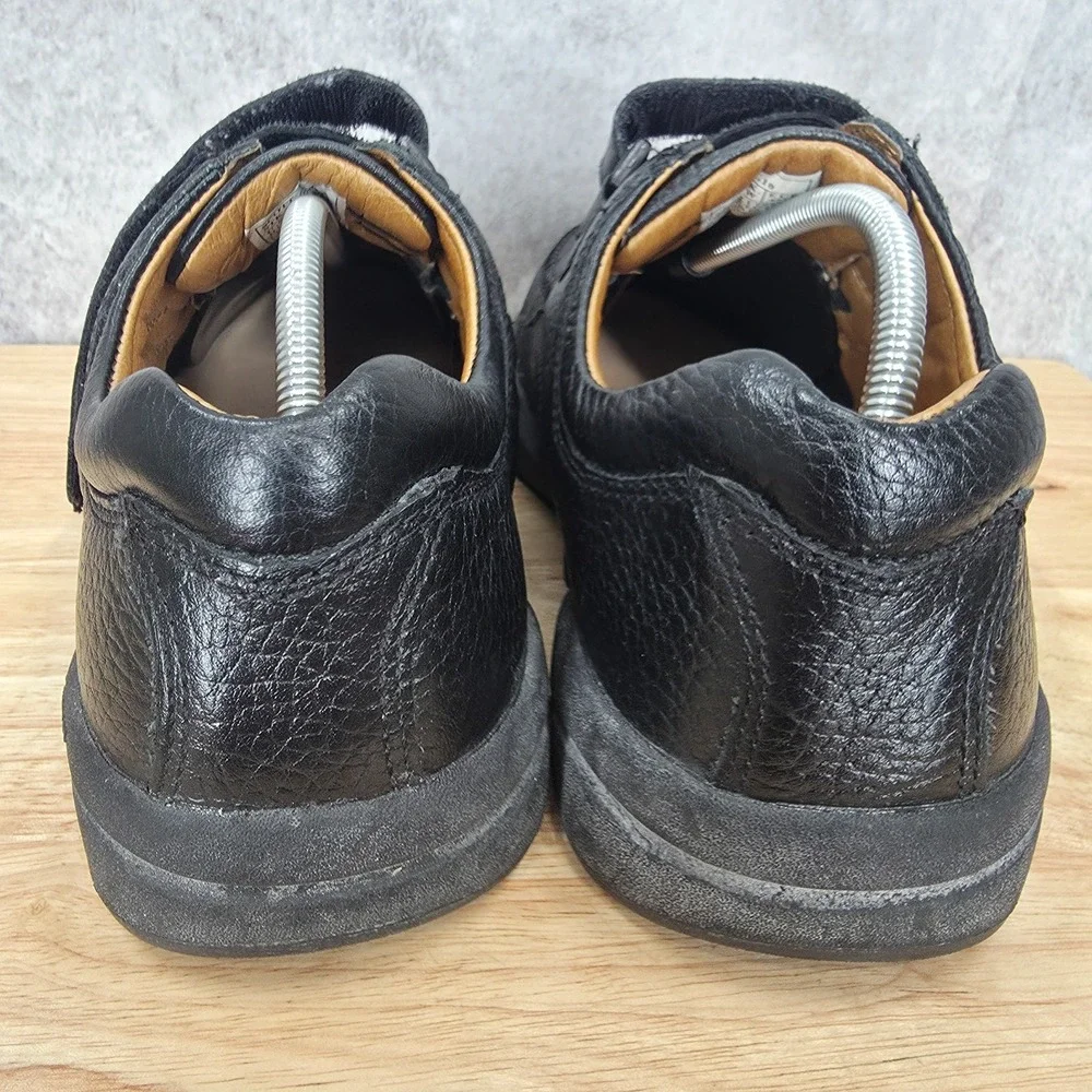 Dr Comfort Scott Comfort Shoes Mens 11.5 W Black Leather Strap Diabetic Comfort