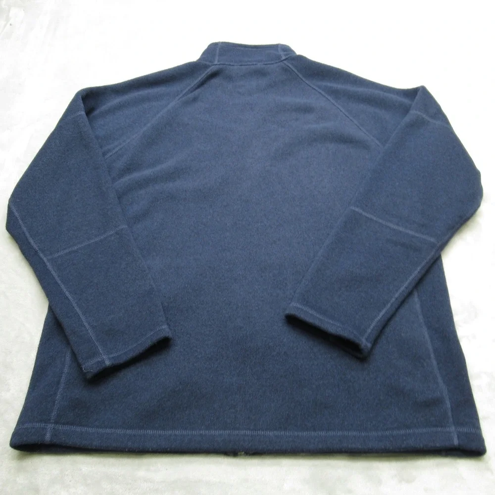 The North Face Jacket Mens XL Blue Pockets Raglan Sleeve Full Zip Fleece Outdoor