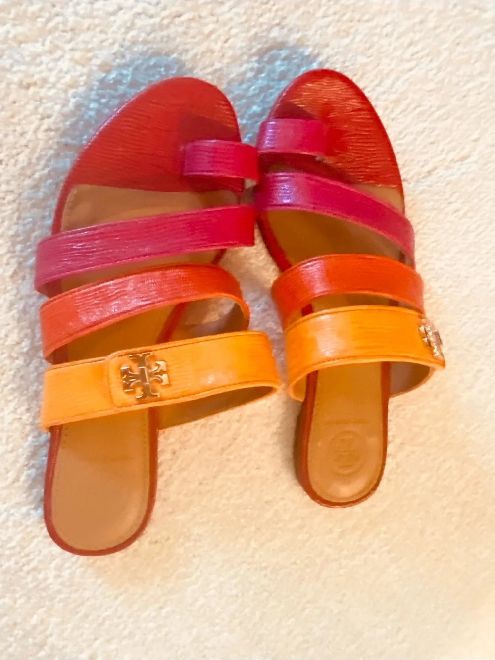 Tory Burch red yellow