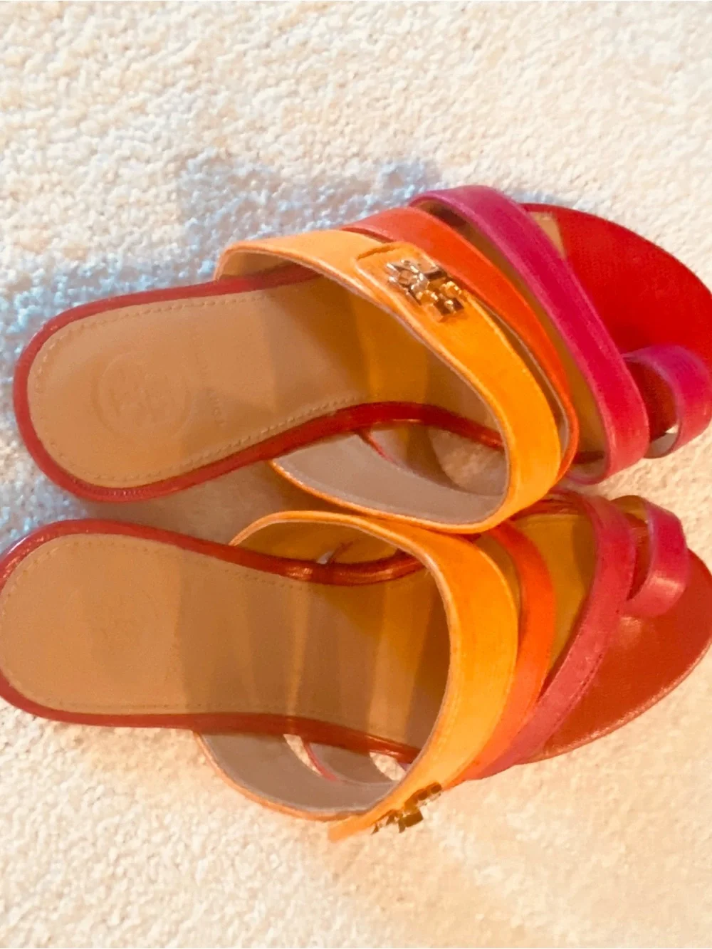Tory Burch red yellow