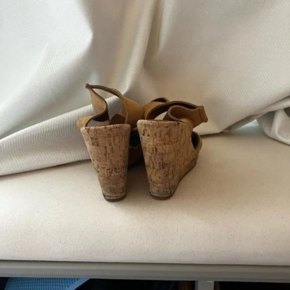 Pedro Garcia Wedge Sandal - Tan Heels - Spring Sandals - Platform Wedges - Wedge