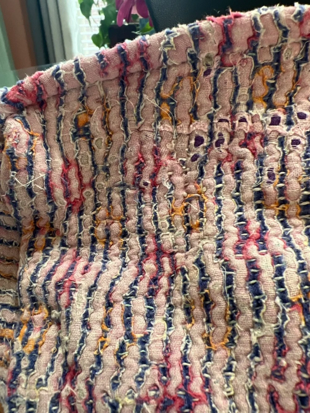 N/A bag kantha colorful
