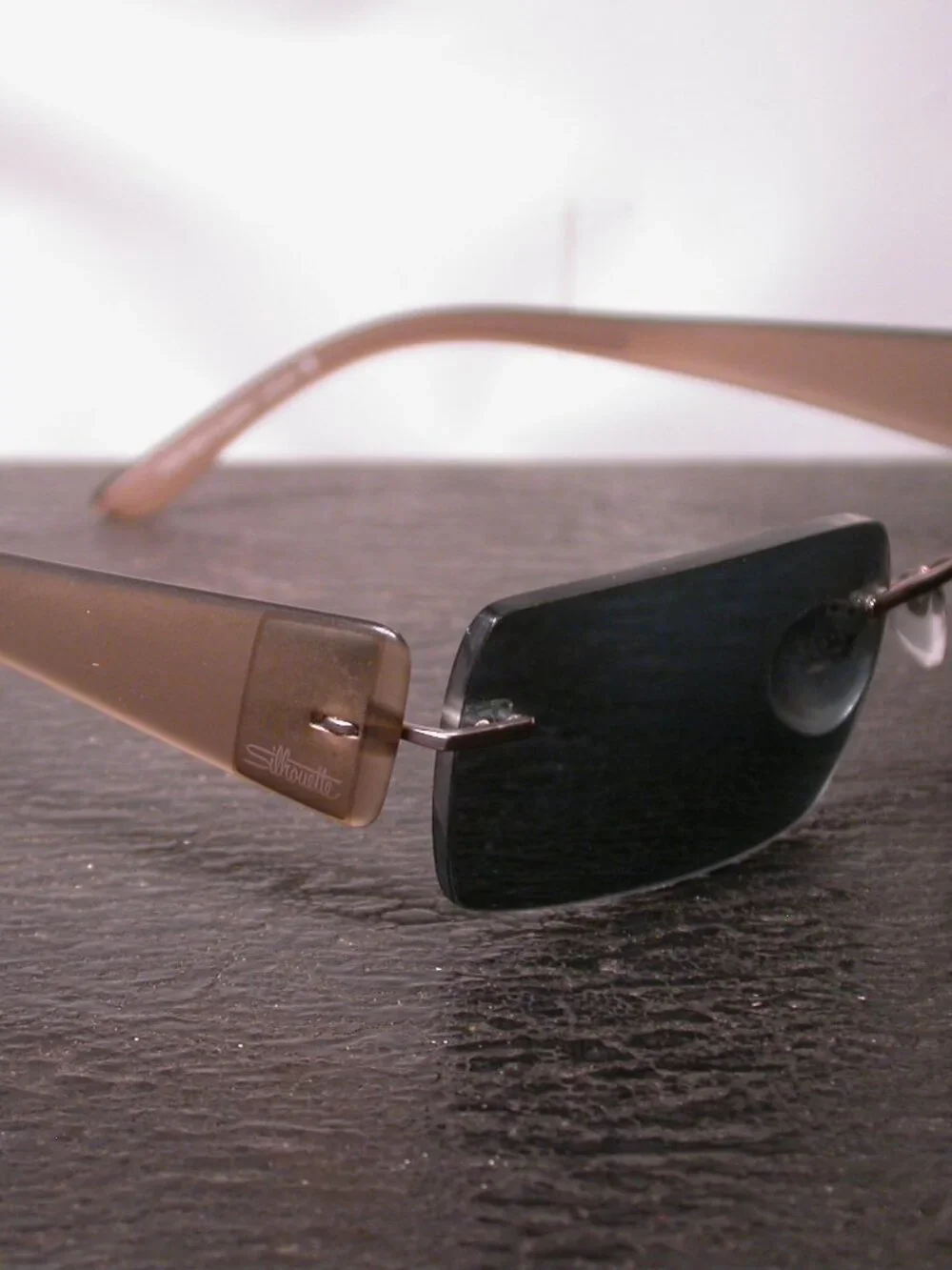 Silhouette Titan Frameless Gold Clear Light Weight Eyeglasses Made in Austria