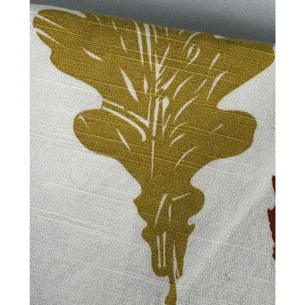 Set of 6 Multicolor Leaf Print Cloth Napkins Reusable Square Fall Autumn