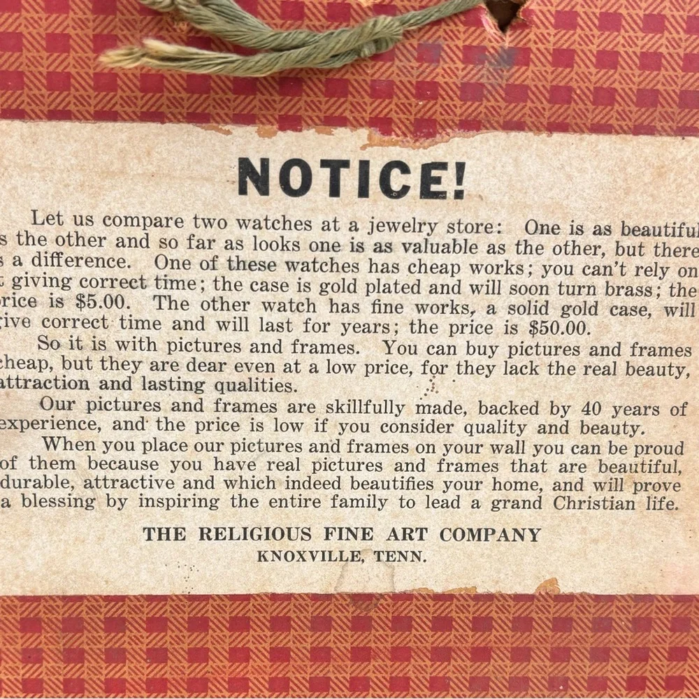 Religious Fine Arts Company vintage item