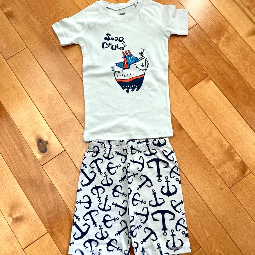 NWT Gymboree Snooze Cruise 2 Piece Shortie Pajamas 6